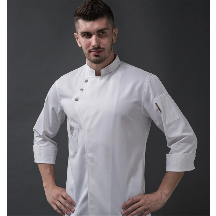 Короткий и полный рукав Ресторан шеф-повара Униформа человек кухня bakeryWaiter рабочая одежда двубортный питание шеф-повара куртки