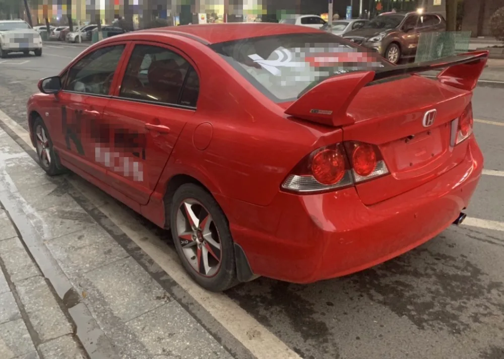 Для HONDA CIVIC FD2 Спойлер ABS Материал заднего крыла Спойлер для civic FD2 спойлер 2006 2007 2008 2009 2010 2011