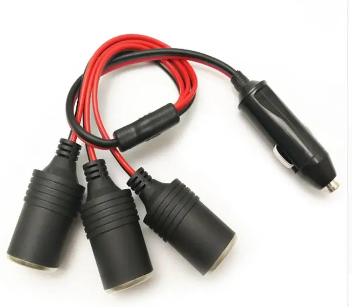 50 шт. прикуриватель 12V24V Мощность Зарядное устройство адаптер 1to 1/2/3/4Way-разветвитель на муфтовый стыковочный переводник разъем адаптера