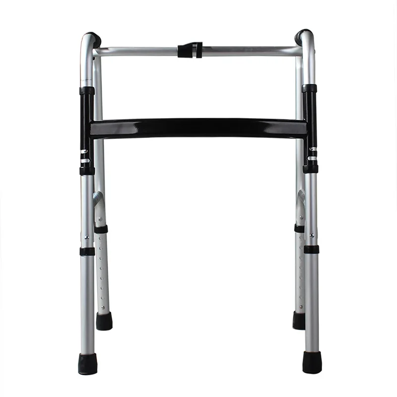 Легкие ходунки для инвалидов с четырьмя ножками складной алюминиевый сплав ходунки 8 зубчатое регулируемое оборудование для восстановления