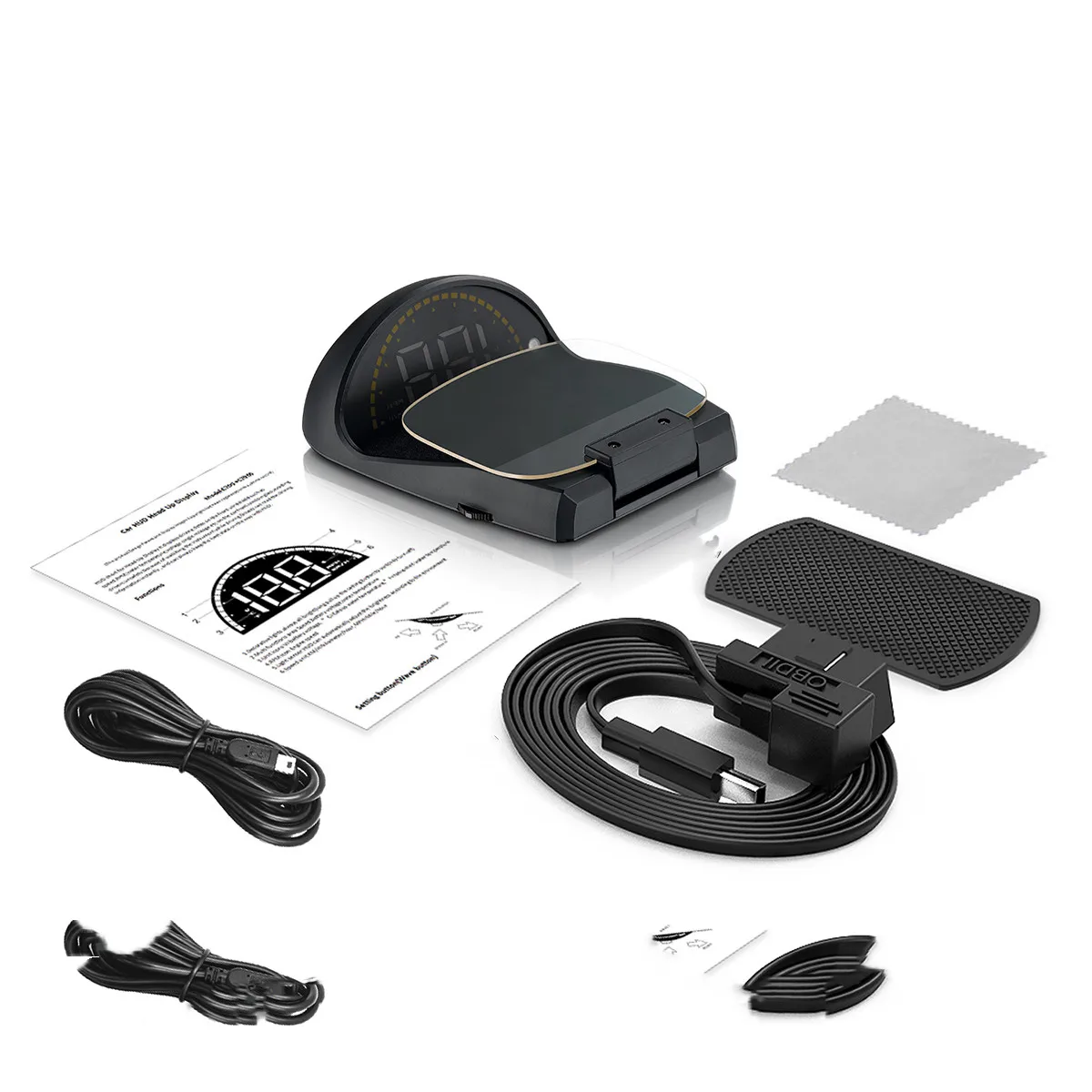 Автомобильный HUD Head Up многофункциональный дисплей OBD2 и gps двойная система в режиме реального времени скорость метр Автоматическая регулировка света скорость сигнализации