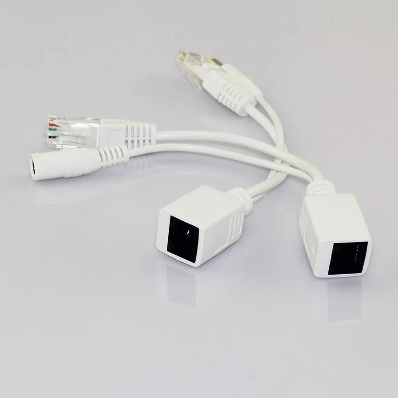 5 пар 12 В блок питания для камер видеонаблюдения Rj45 Сплиттер камеры безопасности Poe адаптер Аксессуары разъем Poe кабель K18