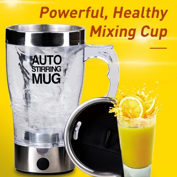 

Hot! Automatic Stirring Coffee Mug Cup Electric Mixing & Spinning Office Mixer Cup High Temperature Resistance Self Stirring Mug