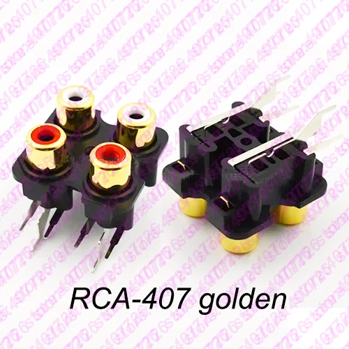2 шт. высокое качество цвета (красный + белый) RCA гнездовой разъем стерео аудио AV