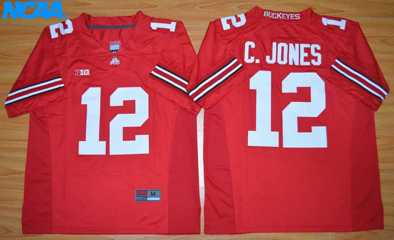 Новое поступление высокое качество Cardale Jones#12 футболка колледжа Ограниченная серия трикотажных изделий S-XXXL - Цвет: 2