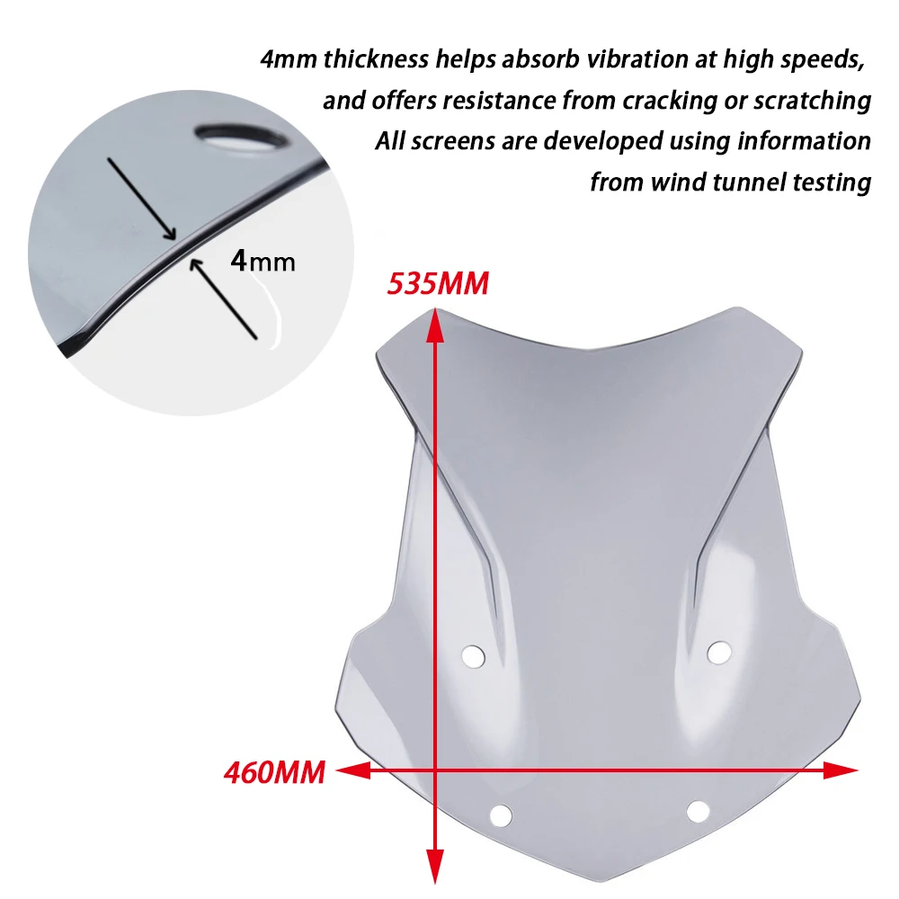 Ветровое стекло с двойными пузырьками для BMW R1200GS R 1200GS LC ADV Adventure 2013 2018 R1250GS 2019 2020