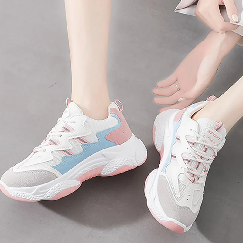 

Women Shoes Casual Woman Sneakers Dad Shoes Increase within Comfort Design Tennis Platform Sturdy Sole Fashion Shoes
