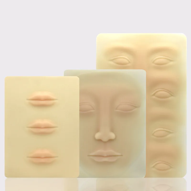 Maquillaje permanente 3D sólido para práctica de tatuaje, piel, labios, cejas, entrenamiento facial, tatuaje falso, práctica de piel, 1 Uds.