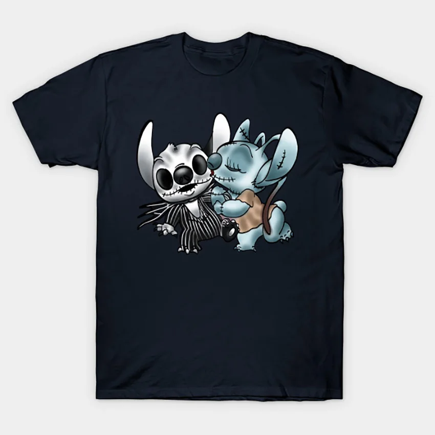 Stitch& Angel Кошмар перед Рождеством футболка Stitch And Angel Футболка lilo and stitch Кошмар перед Рождеством Тыква король