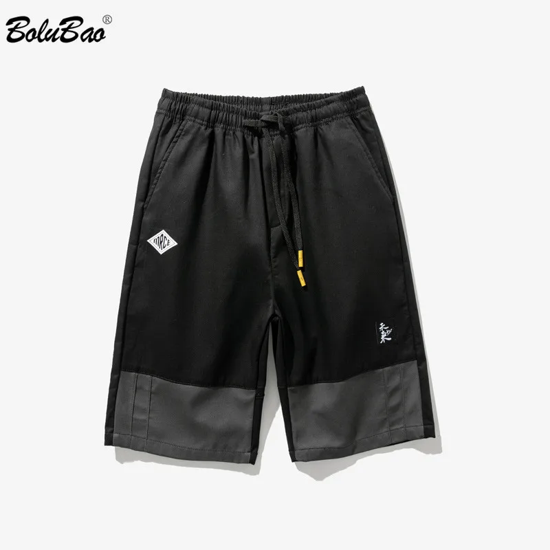 BOLUBAO Summer New Men Casual Shorts Men's Brand Patchwork Knee Length Shorts High Street Fashion Straight Shorts Male BOLUBAO Summer New Men Casual Shorts Men's Brand Patchwork Knee Length Shorts High Street Fashion Straight Shorts Male