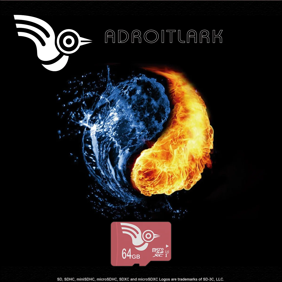 ADROITLARK Micro SD карта 64 Гб U3 класс 10 TF карта 128 ГБ для телефонов/ноутбуков/планшетов/смарт-часов