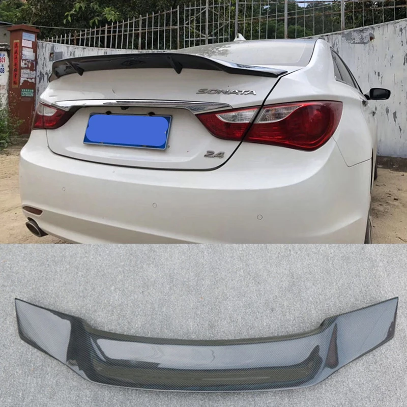 Спойлер для Hyundai Sonata 2010 2014 задний спойлер из углеродного волокна