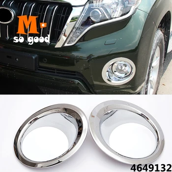 

Car Styling Trims Accessories For Toyota Land Cruiser 150 Prado LC150 FJ150 2014-2017 ABS Chrome Front Fog Lamp Overlay Cover