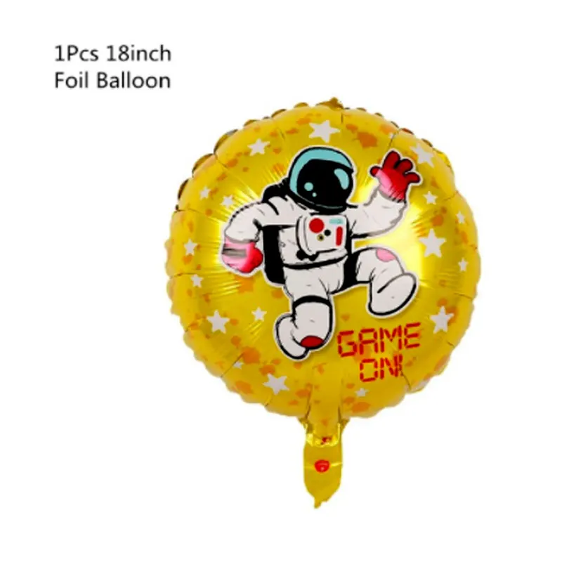 balloon Новая космическая тема вечерние космонавты и ракеты корабль Алюминиевая Фольга Воздушный шар Галактика/солнце тарелка бумажный стаканчик соломки для дней рождения тема Вечерние - Цвет: balloon