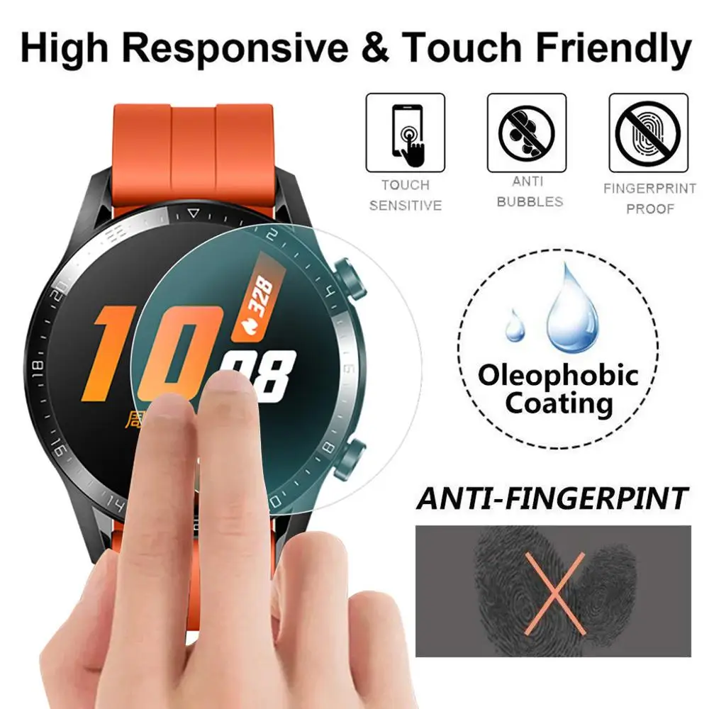

huawei watch GT 2 strap For Huawei Watch GT srap 46mm 42mm Screen Protector Explosion-proof TPU Full Cover Smart watch Bracelet