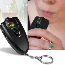 Мини портативный алкотестер, выдувного типа светодиодный Алкотестер дыхания Алкотестер с светильник фонарь