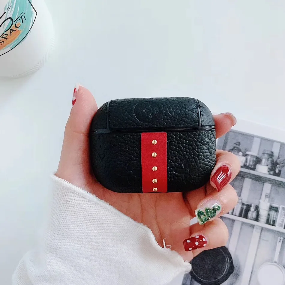 Чехол для наушников для Airpods Pro, кожаный чехол, Модный Цветной чехол для Apple Air Pods Pro 3, наушники, наушники с ремешком