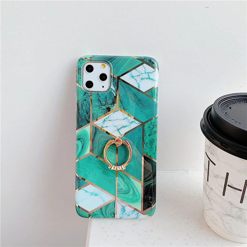 Для huawei Mate30 геометрический мраморный Золотой Блестящий корпус телефона с гальваническим покрытием для huawei P20 20pro 30 30 pro 30 lite стенты мягкий чехол