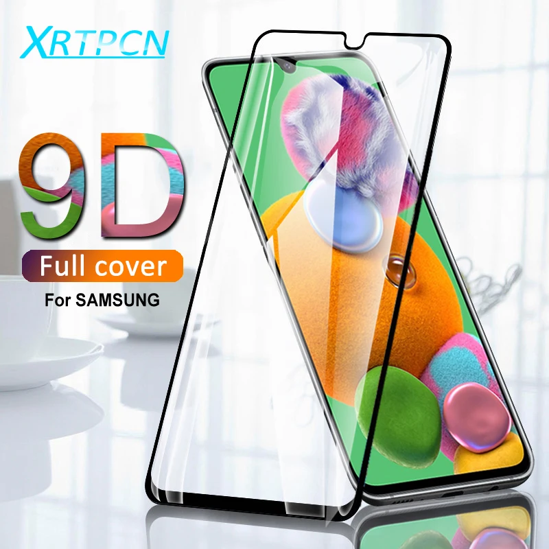 Защитное стекло 9D для Samsung Galaxy A10 A10S A20 A20E A30 A30S A40 A40S A50 A50S A60 A70 A80 A90 пленка из