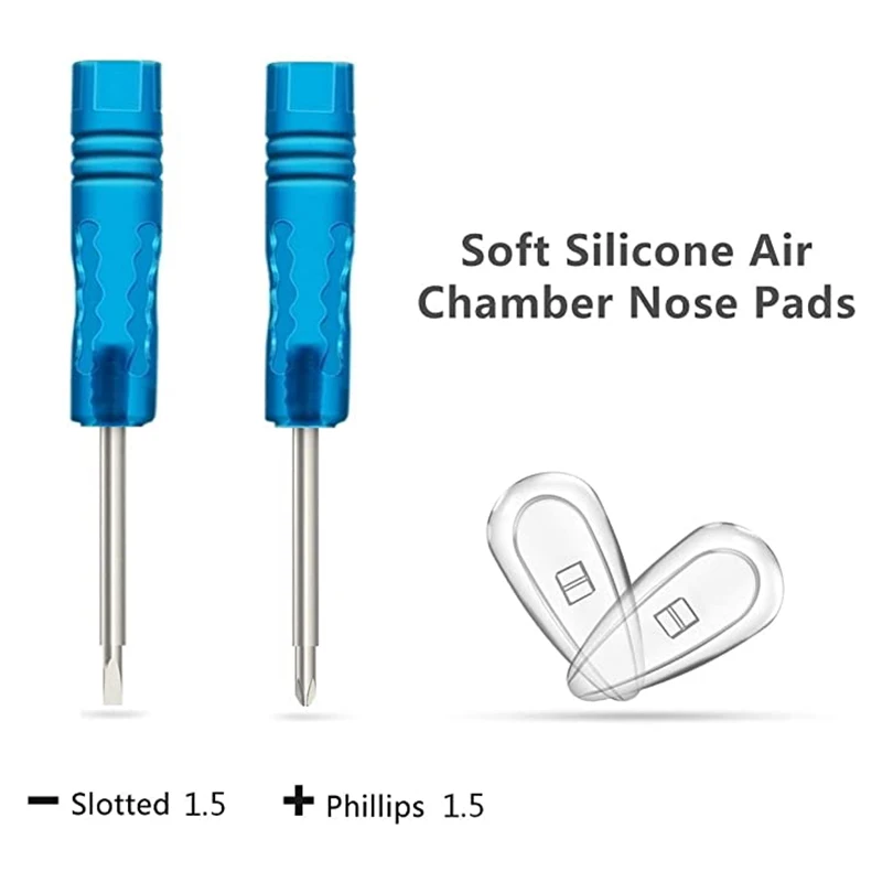 Мягкие силиконовые накладки на нос для воздушной камеры комплект ремонта очков 5