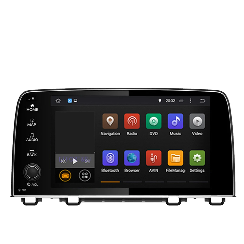 9&quot Car GPS Navigation For HONDA CRV 2017-2022 Android 10.0 IPS Screen Auto Radio Stereo Multimedia DVD Player With BT WIFI RDS |