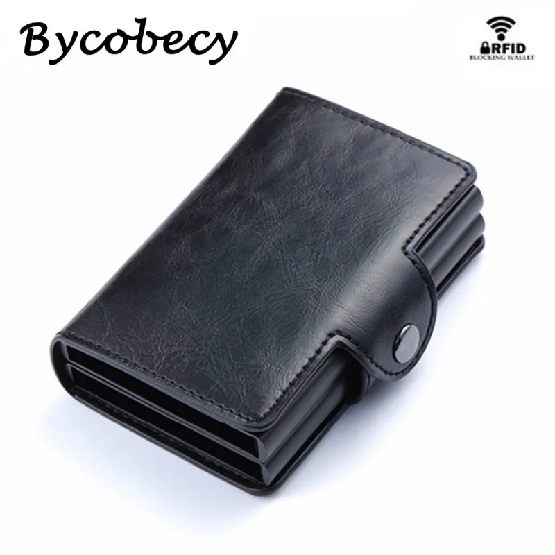 Bycobecy роскошный Смарт-кошелек всплывающий женский кредитный держатель для карт высокое качество RFID Блокировка многофункциональный чехол для ID карты Израиль