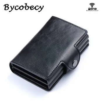 

Bycobecy 2019 Luxury Smart Wallet Pop Up Women Credit Card Holder High Quality RFID Blocking Multifunctional ID Card Case Israel