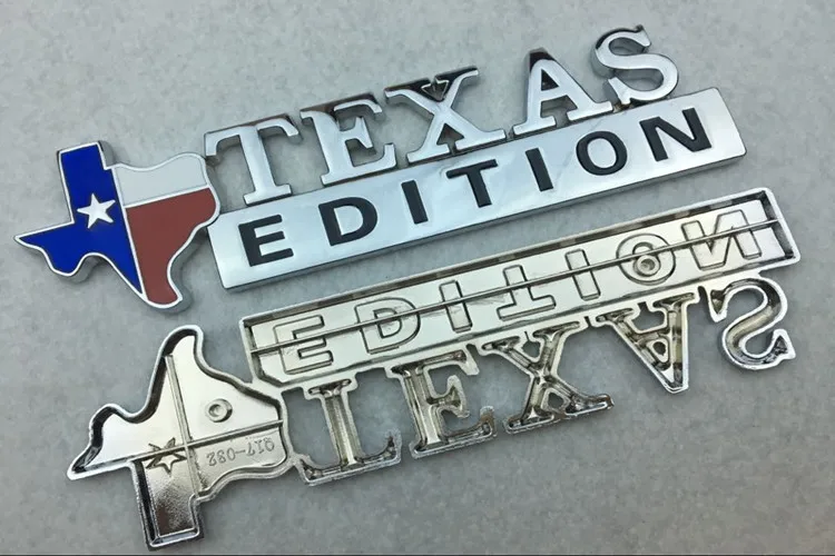 16,2 см* 4,2 см серебряная металлическая эмблема для машины эмблема «Texas Edition» значок задний багажник логотип кузова боковой двери наклейки авто аксессуары