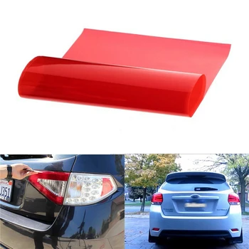 

2020 New Sale Self-adhesive Film Car Taillight Transparent Red Sticker Color Correction Lighting Gel Filter Exterior Cover