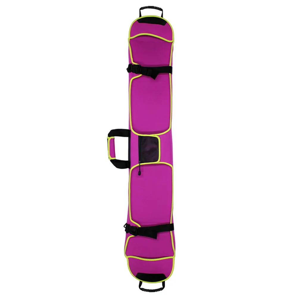 Pink M Snowboard Bag Accessory Sports Scratch Resistant Protective Case Travel Monoboard Skiing Storage Plate Outdoor Easy Carry Winter - Color: Pink M