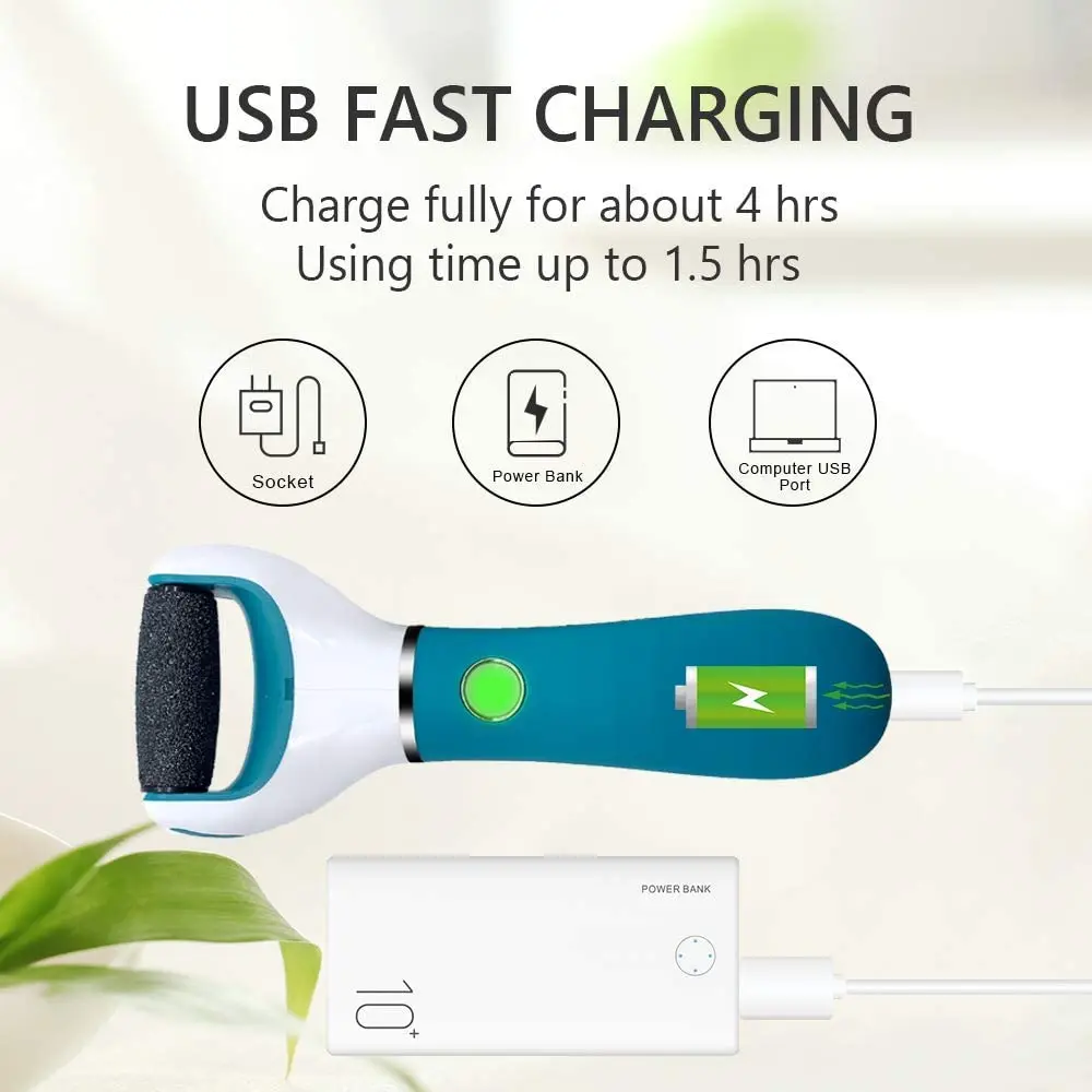 Электрическая USB перезаряжаемая шлифовальная машинка для ног ...