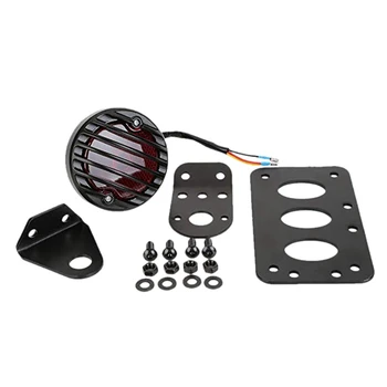 

Vertical Side Mount License Plate Tail Light Bracket for Bobber Chopper
