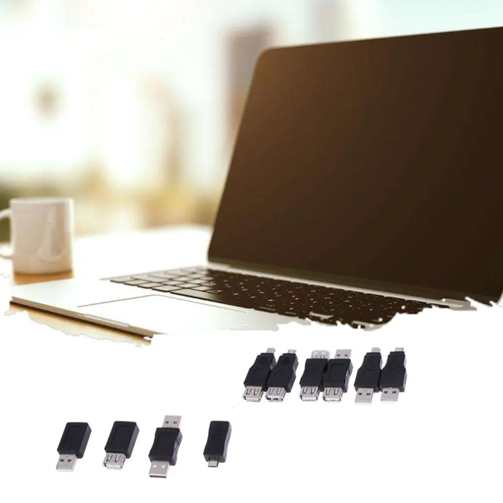 Изысканно разработанный прочный горячий 10 шт OTG USB мужчин и женщин микро-usb; мини адаптер конвертер