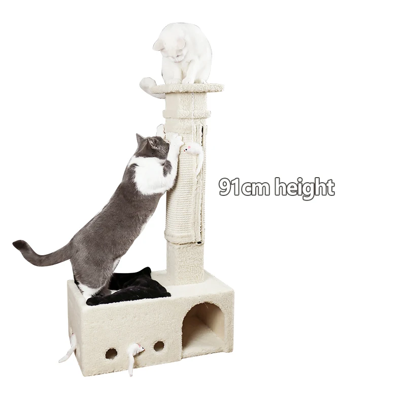 

Assembly Cat Scratching Tree More Cats Play Condo with Balls Mouse Magic Type Cat Toys Pet Play Cashmere Big Cat Good Quality