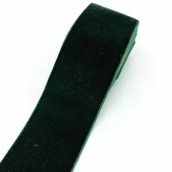 Elegant 40mm Velvet Ribbon for Wedding Decorations and Gift Wrapping (Dark Green)