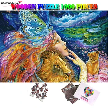 

MOMEMO Colorful Painting Adult Puzzle 1000 Pieces Jigsaw Puzzles Wooden Puzzle Artistic Adults 1000 Pieces Puzzle Toy Home Decor