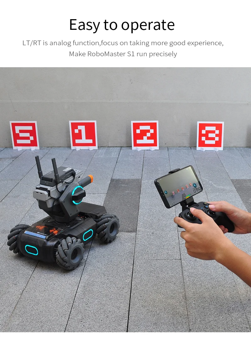 Для DJI RoboMaster S1 Беспроводной Bluetooth контроллер игровой джойстик с держателем телефона DJI RoboMaster S1 геймпад аксессуары