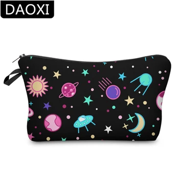 

DAOXI 3D Printing Universe Cosmetic Bags Space Waterproof Makeup Bag Travel Toiletry Bag DX51469