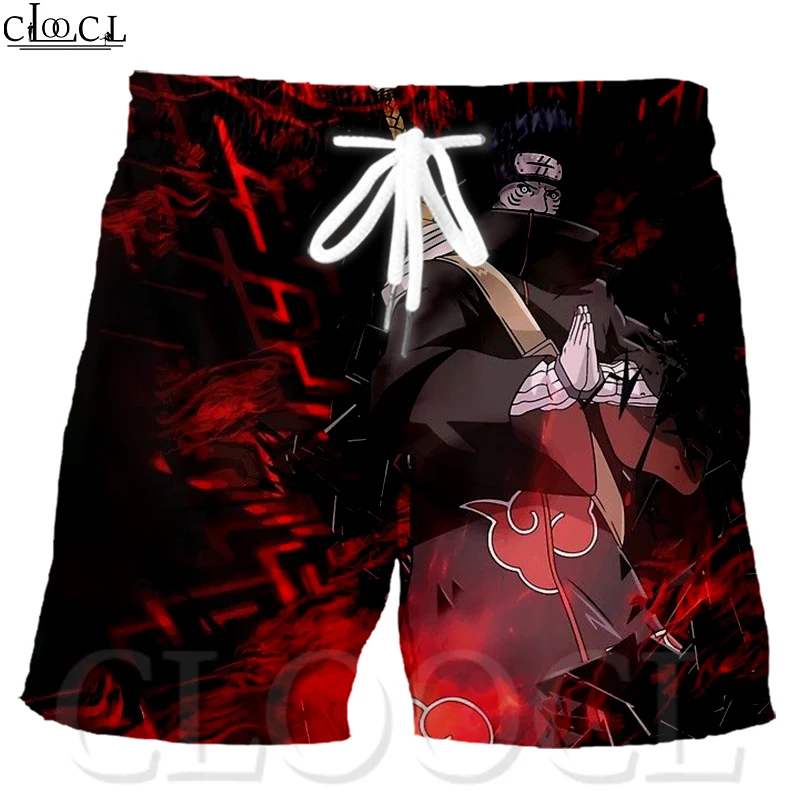 Детские шорты с принтом аниме Наруто Популярные пляжные для мальчиков и девочек
