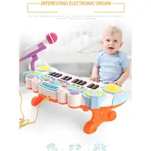 Kuulee Baby Piano игрушка малыш пластиковое музыкальное пианино раннего образования музыкальный инструмент с микрофоном