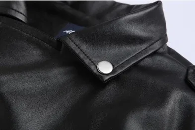 AliExpress осенняя одежда для мужчин локомотивное кожаное пальто со стоячим воротником портной косой молнией кожаная куртка P09