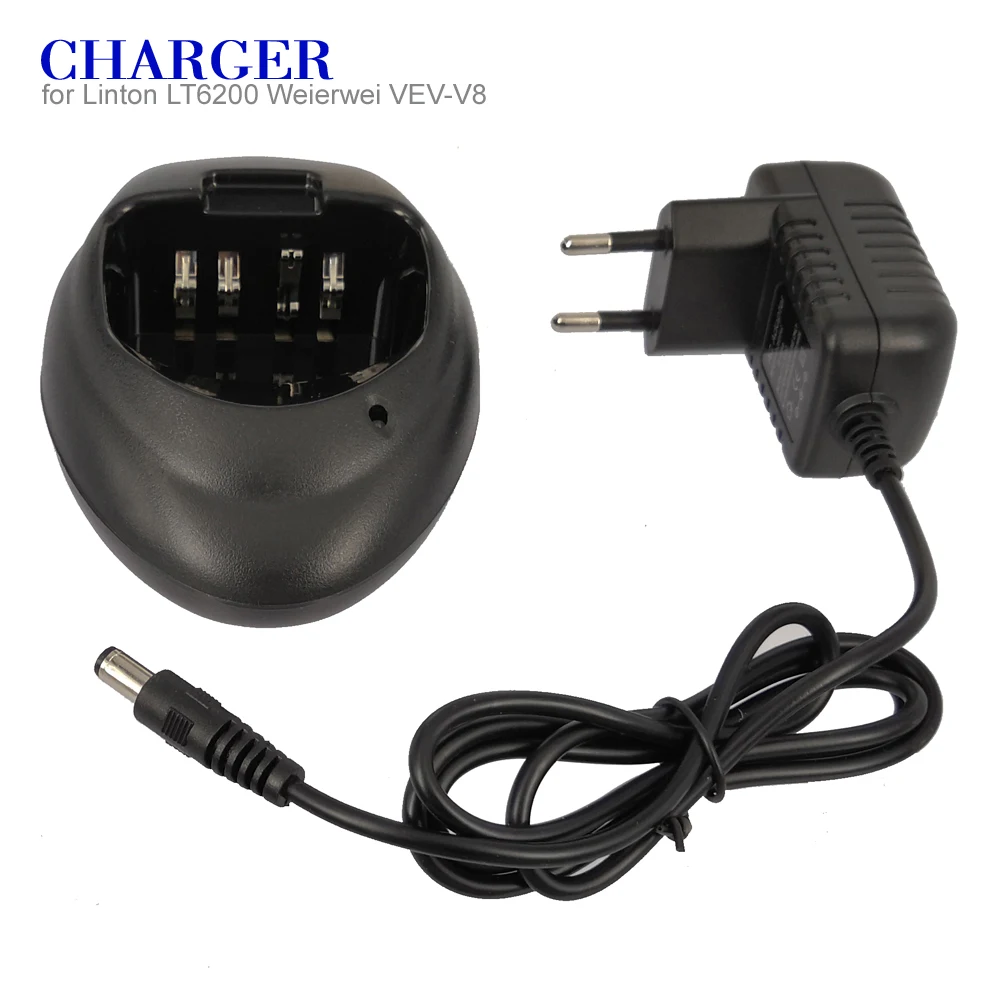 110-260V Battery AC Charger Adapter For Linton LH500 LT6200 LT-6100PLUS Weierwei VEV-V8 V6 XQF666 Walkie Talkie Two Way Radio | Мобильные