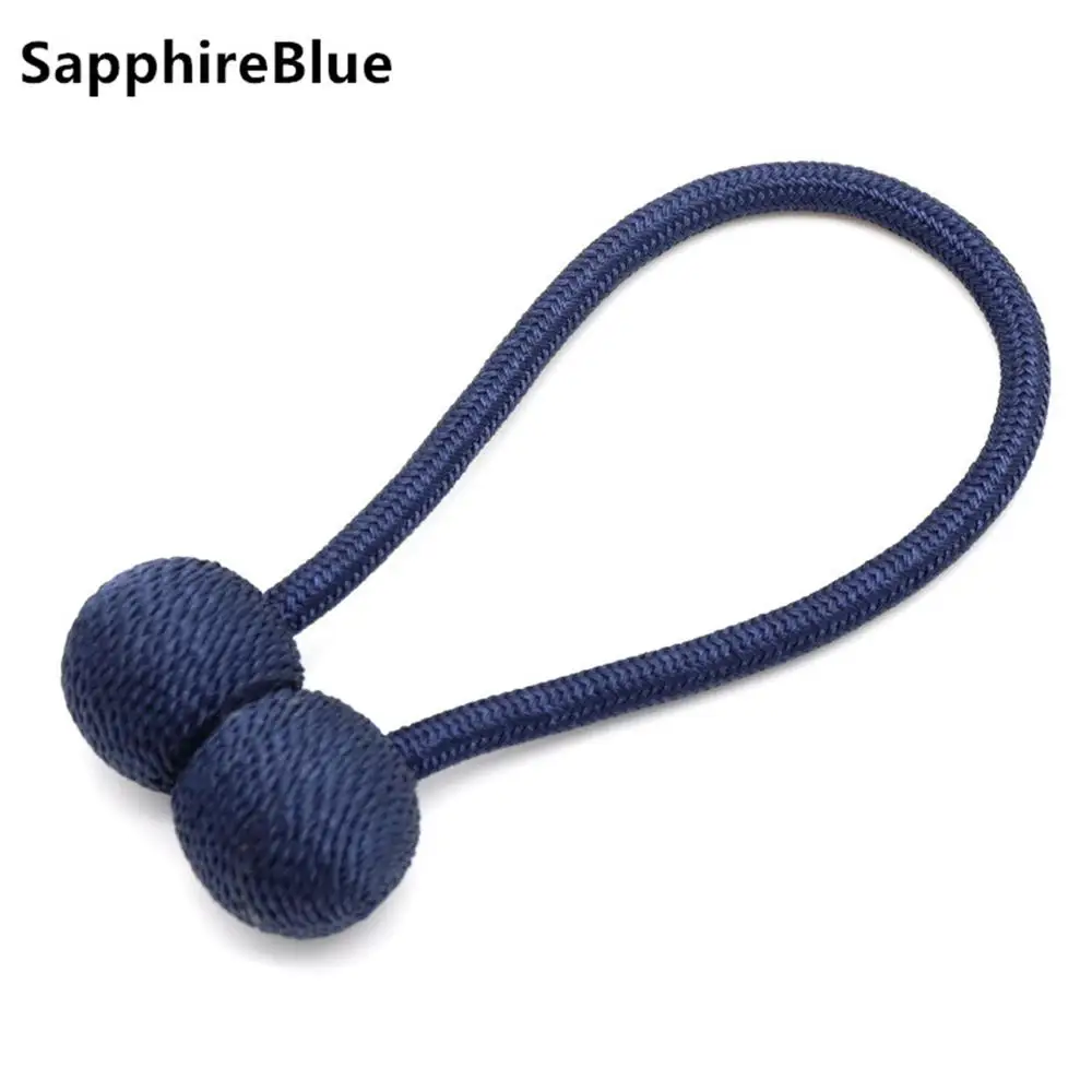 sapphire blue Магнитный держатель для штор, крючки с застежкой, декоративные аксессуары для дома - Цвет: sapphire blue
