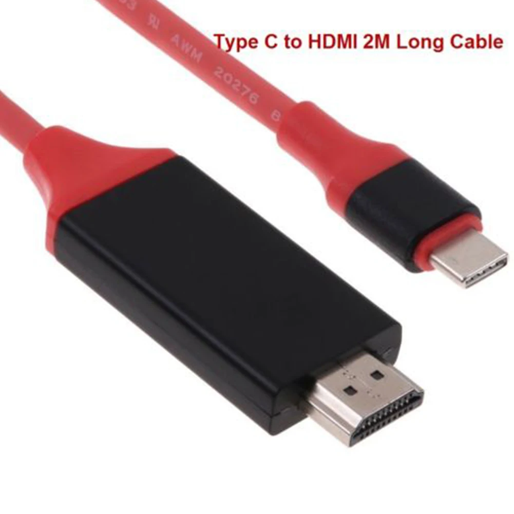 USB Кабель-адаптер type-C для HDMI 4K Кабель-адаптер высокой четкости для samsung S8