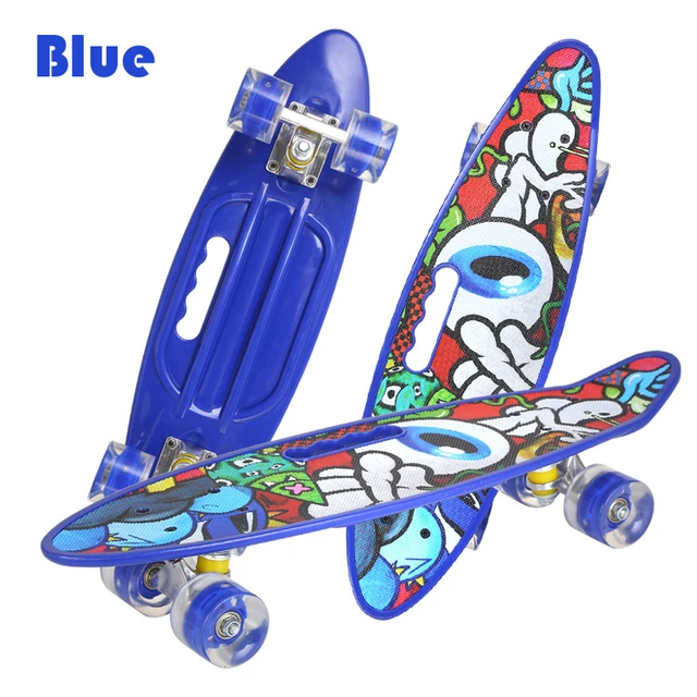 Mini Cruiser Skateboard Color Single Rocker Skate Board Four Wheels Small  Fish Plate Outdoor For Adult Kids Step Transport Ie01 - Skate Board &  Accessories - AliExpress