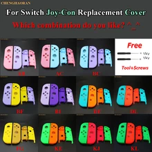 Cubierta de carcasa de repuesto para Nintendo Switch, carcasa rígida de Joy-Con, Color caramelo, rosa y azul, 1 Juego