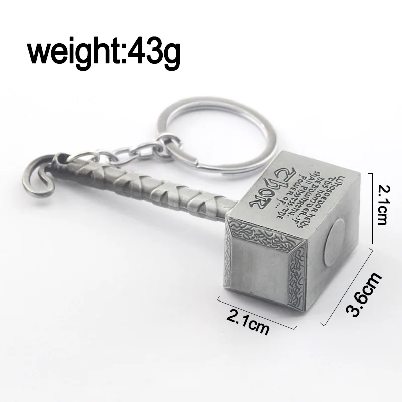 The Avengers 4 Thor's Hammer Mjolnir and Captain America Shield Bottle Opener Keychain Loki Scepter Keyring Party Fashion Tool