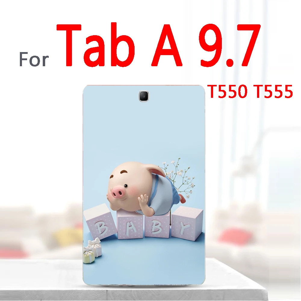 Окрашенные планшеты чехол для samsung Galaxy Tab a 9,7 SM-T550 T555 уголок T230 Sm T210 T211 Tab S3 9,7 4G SM-T825C T825 T820 с рисунком «сделай сам» - Цвет: T550-D11