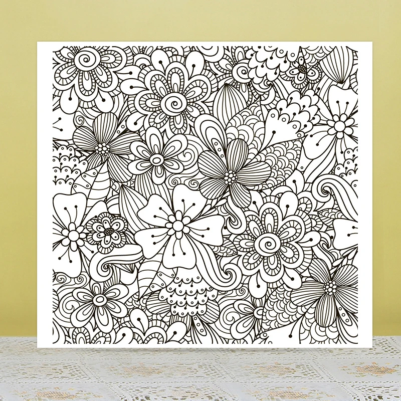 

ZhuoAng Delicate pattern Transparent seal / sealed DIY scrapbook / album decoration card / seamless seal