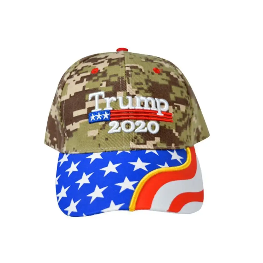 Camouflage hat Дональд Трамп, бейсболка с флагом США, бейсболка с надписью «Keep America Great agne Snapback President Hat» - Цвет: Camouflage hat